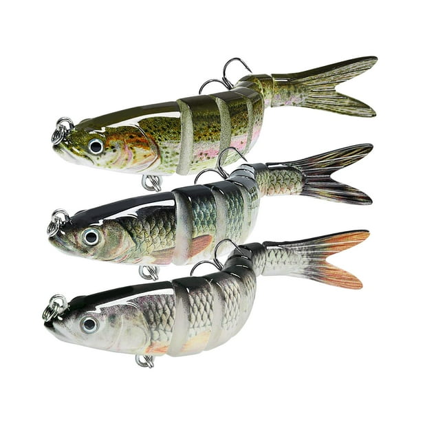 Señuelos de Pesca Sharpla 3x Aparejos de Pesca Crank Bass Swim 8 10cm 11g
