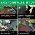 thumbnail image 2 of 3ft*16ft Garden Weed Barrier Landscape Fabric, Heavy Duty & Ultra Thick, Premium Weeds Control for Flower Bed, Pavers and Other Outdoor Projects, Black, 2 of 6