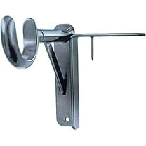 Spark Innovators Silver Tap Bracket Curtain Rod Mounting Brackets, No Drilling No Holes in Wall, As Seen on TV