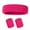 Rose Red, variant on Sylvtty 3-Piece Sports Sweatband Set – Adjustable Headband & Wristbands, Soft Terry Cloth for Gym, Cycling, HIIT – Lightweight & Washable (Grey/Black/Blue)