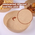 thumbnail image 3 of Doublure en Papier Jetable pour Friteuse à Air Chaud, Doublure de Cuisson Antiadhésive Anti-Huile et Imperméable, Papier Parchemin pour Friteuse, Cuisson Rôtissage Micro-Ondes (100 Pcs), 3 of 7