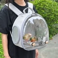 thumbnail image 2 of Bird Backpack Bird Carrier Travel Bag for Birds ParrotS Small Pet Acrylic Bubble Portable Bird Cage Outdoor Travel Hiking, 2 of 10