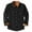 Black, variant on IYTR Men's Long Sleeve Solid Color Corduroy Cuff Buttons Dress Shirts Turtleneck Regular Flannel Warm Shirts Tops with Pocket Black XL