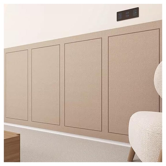3D Wall Panels, Felt Panel 9MM Anti Collision,Self-Adhesive Wall Decoration Protection for Living Room Bedroom Playroom