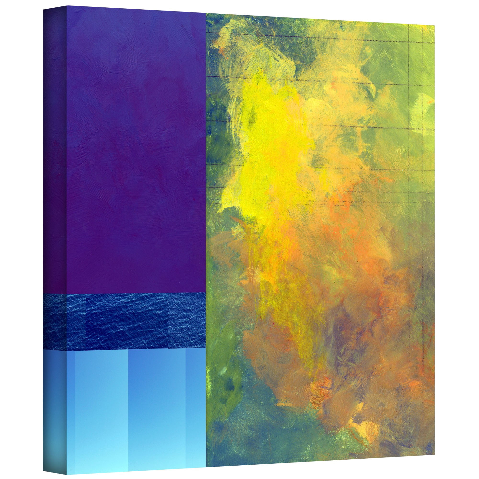 ArtWall Jan Weiss "Earth Squares II" Gallery-wrapped Canvas Art