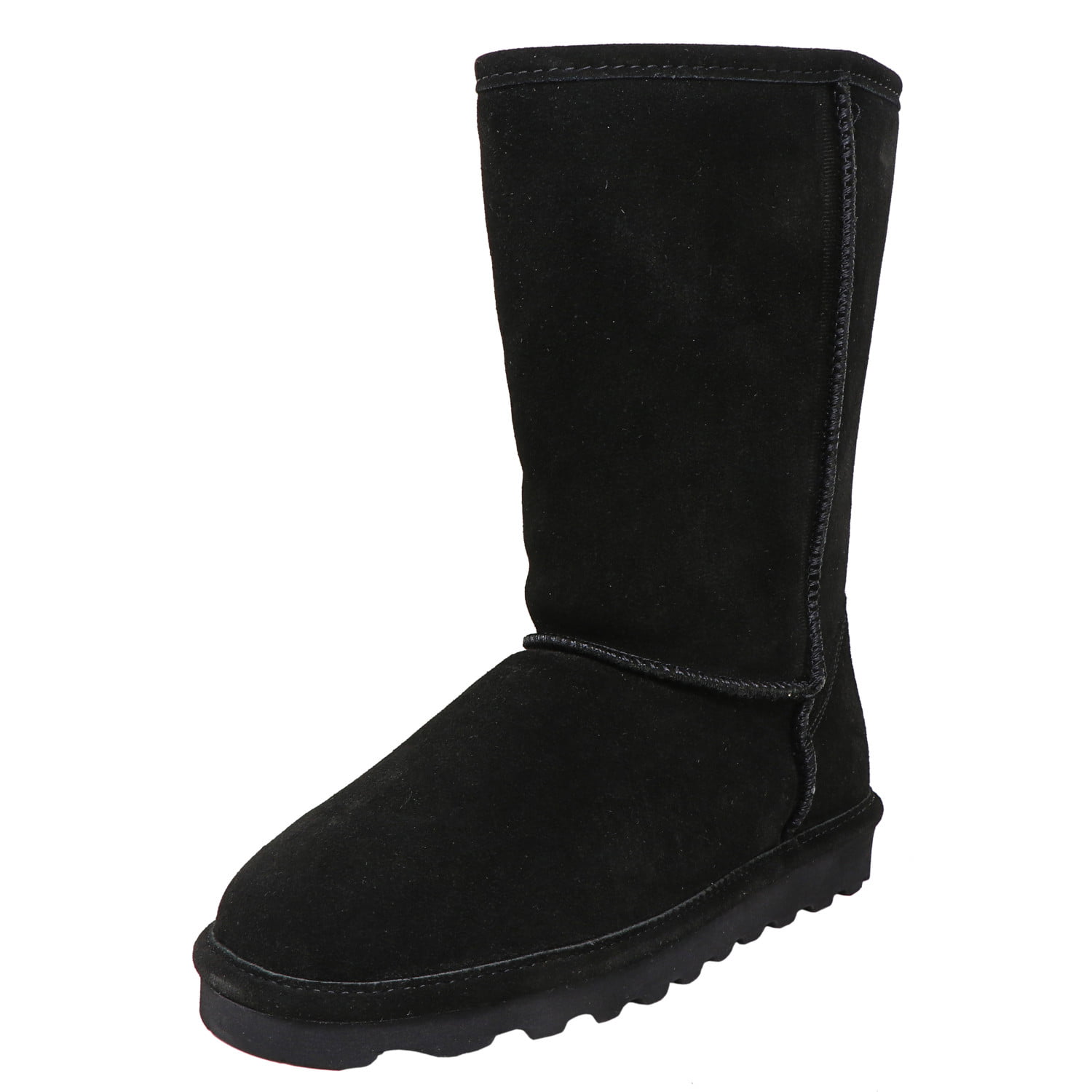 Bearpaw - Bearpaw Elle Tall Black Ii Mid-Calf Leather Snow Boot - 6M ...