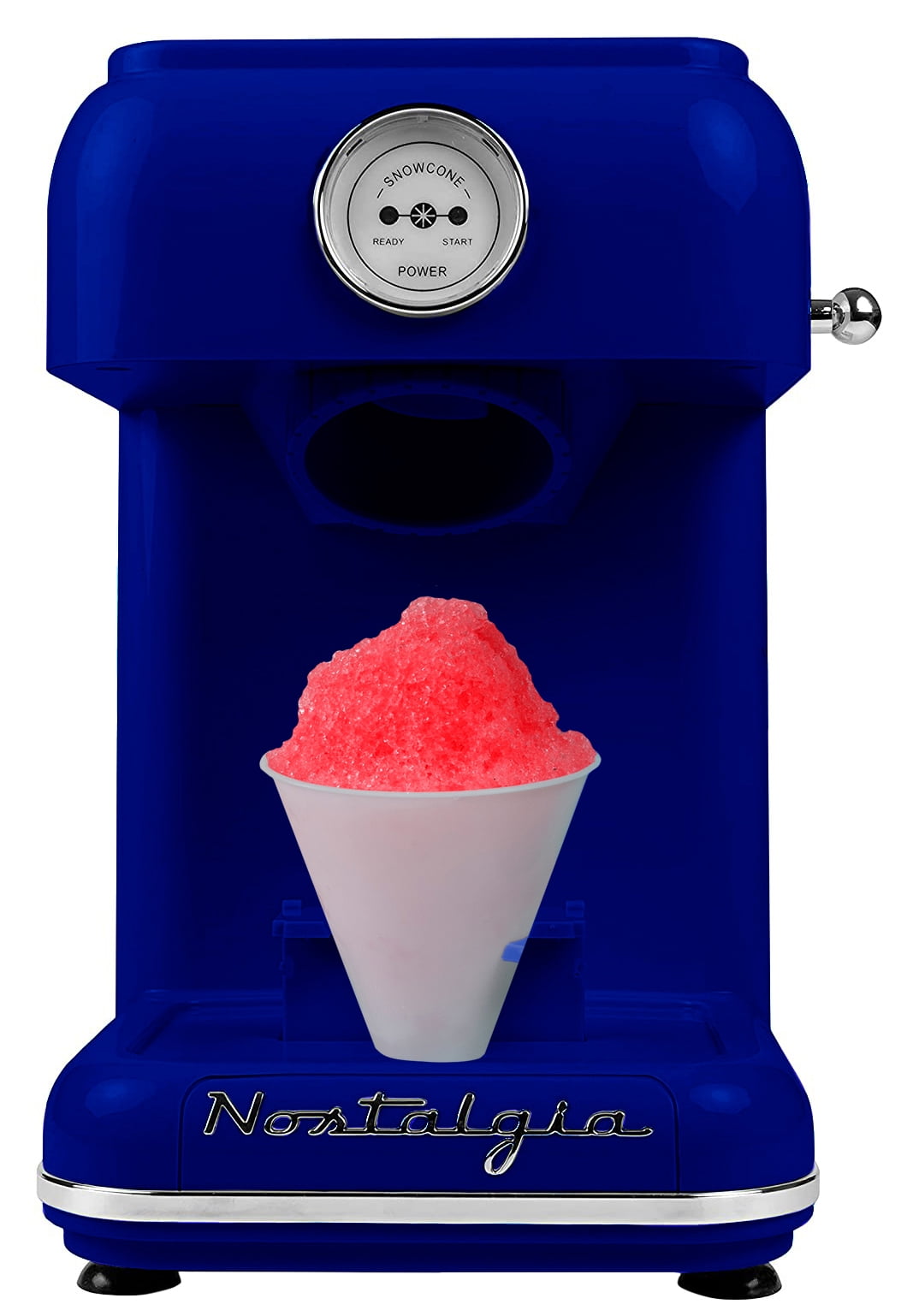 Nostalgia CLSC1CB Classic Retro Single Countertop Snow Cone Maker, Includes 1 Reusable Plastic