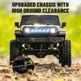 thumbnail image 6 of 1/18 Scale 4WD RC Rock Crawler Off-Road Truck for Wrangler-Style with High Torque Brushed Motor, Waterproof ESC, LED Light, All Terrain Climbing Car -RTR /4 Batteries, 6 of 10