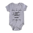 thumbnail image 1 of Body pour Bébé Garçon Fille Manches Courtes Imprimés Lettres, 1 of 6