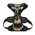 thumbnail image 5 of Lsque Glitch Screaming Skull Dog Harness, No-Pull Pet Harness with 2 Leash Clips, Adjustable Soft Padded Dog Vest with Easy Control Handle for Large Dogs-Large, 5 of 9