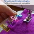 thumbnail image 2 of 60 clips para coser botones de patchwork, colores mezclados, paquete de 20*3, 2 of 5
