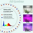 thumbnail image 3 of DONGPAI LED Plant Grow Lights for Indoor Plants, 13.7-61.1inch Height Full Spectrum 72LEDs Adjustable Large Growing Lamp with Auto On/Off Timer Dimmable Brightness, 3 of 8