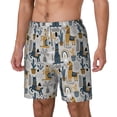 thumbnail image 2 of Uemuo Llama and Cactus1 Pattern Mens Swim Trunks Quick Dry Board Shorts with Mesh Lining, Stretch Beach Shorts Quick Dry No-Chafing Board Shorts-3X-Large, 2 of 9