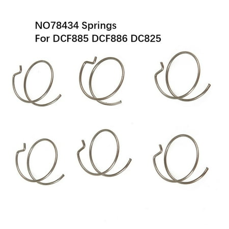 

6pcs Spring N078434 for 20V Impact Driver DCF835C2 DCF835M2 DCF836 DCF886 DCF885