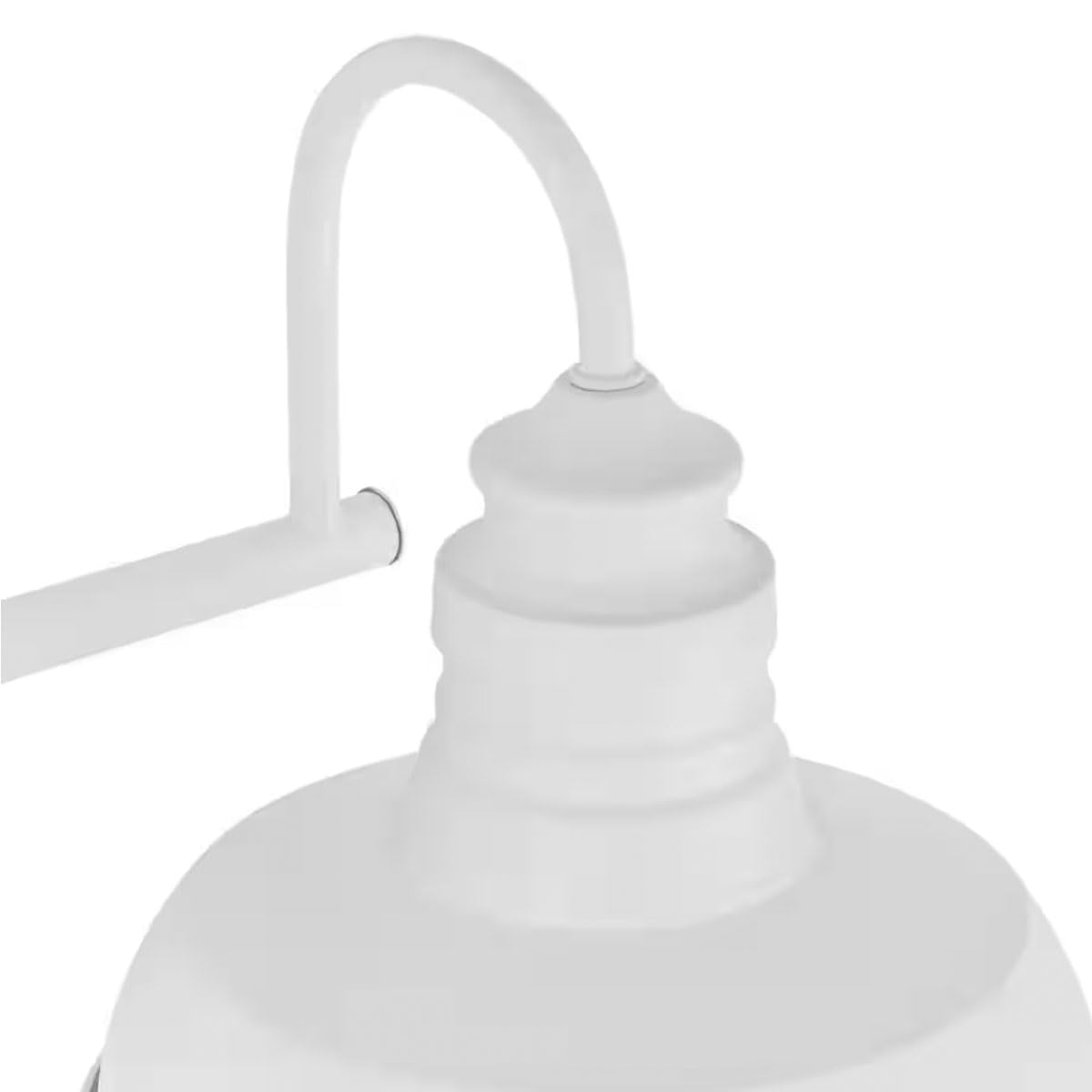 4-Light Bathroom Vanity Light – Farmhouse Wall Fixture in Designer White, Damp Rated with Up or Down Mountable