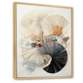 thumbnail image 2 of Designart "Seashell Sumi Asian Painting V" Asian Floater Framed Canvas Wall Art, 2 of 7