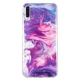 thumbnail image 5 of Allytech Compatible with Samsung Galaxy A70 Case, Marble Design Series Case for Women Boys Girls Soft Slim TPU Shockproof Cover for Samsung A70 6.7 (2019), Red Purple Marble, 5 of 5