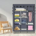 thumbnail image 6 of Zimtown 69" Portable Closet Wardrobe Clothes Rack Storage Organizer & Shelf Home Cabinet, 6 of 7