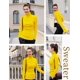 thumbnail image 4 of Jersey v28 para mujer, elástico, cuello alto, corte ajustado, amarillo, 4 of 5