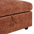 thumbnail image 6 of Gewnee Largets Deep Seat 4 Seats Comfy Chenille Sectional Storage Sofa with Pillows Couch for Living Room, 6 of 9