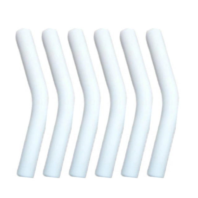 Trayknick Couvercles de Paille Paille en Silicone, Embouts Flexibles Réutilisables Couvercles de Paille de Qualité Alimentaire Embout de Remplacement pour Paille Coudée pour Pailles Hydraflow en Acier Inoxydable 6 Pcs