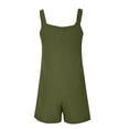 thumbnail image 5 of Taylonsss Clearance Women's Summer Comfortable Casual Suspender Printing Shorts Pocket Jumpsuit Shorts, 5 of 5