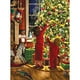 thumbnail image 1 of Bits and Pieces - Rompecabezas con purpurina adornada de 300 piezas grandes para adultos - Niños decorando el árbol de Navidad por la artista Liz Goodrick Dillon - Diversión familiar en vacaciones - R Bits and Pieces 704812498153, 1 of 1