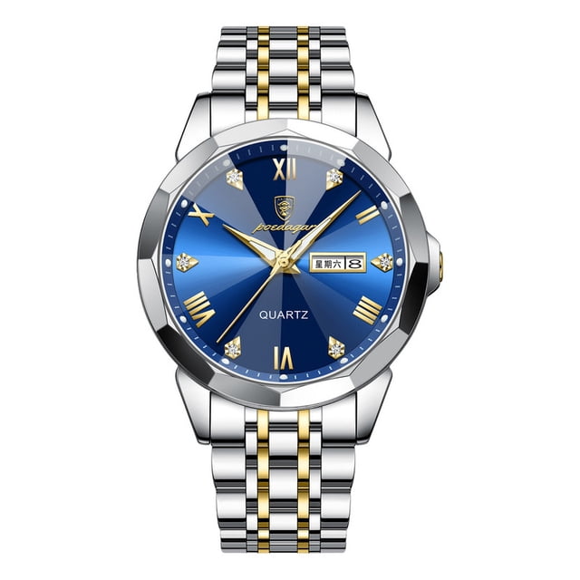 Reloj genérico para hombre, resistente al agua, 50 m, cuarzo