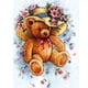 thumbnail image 2 of Cuadros Decorativos Pintura de diamante 5D DIY Oso de dibujos animados Kit de diamantes de imitación de taladro redondo completo (K172) Wdftyju embutido en tela, 2 of 9