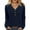 Navy, variant on Otntypg Long Sleeve Button V Neck Henley Shirts for Women Casual Fall Winter Basic Cable Knit Tunic Sweater Blouse Loose Fit Cozy Knitwear Tops Light Blue L
