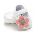 thumbnail image 5 of Infant Baby Girls Flower Shoes Soft Non-Slip Sole Princess Flat Shoes, 5 of 6