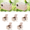 thumbnail image 1 of Conjunto de 5 Casas para Pájaros Caja de Periquitos Caja de Cría para Pájaro de para Agapornis Horizont CUTICAT Mini casa de pájaros de madera colgante, 1 of 8