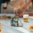 thumbnail image 5 of Yayeee Ashtray with Lid for Cigarette Smokeless Stainless Steel Home Ash Holder, Beige Floating Whale, 5 of 7
