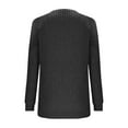 thumbnail image 4 of Fanxing Pullover Sweaters for Women Crewneck Classic Ribbed Knit Tunic Tops for Leggings Lightweight Soft Cozy Base Layer Jumper Black XL, 4 of 8