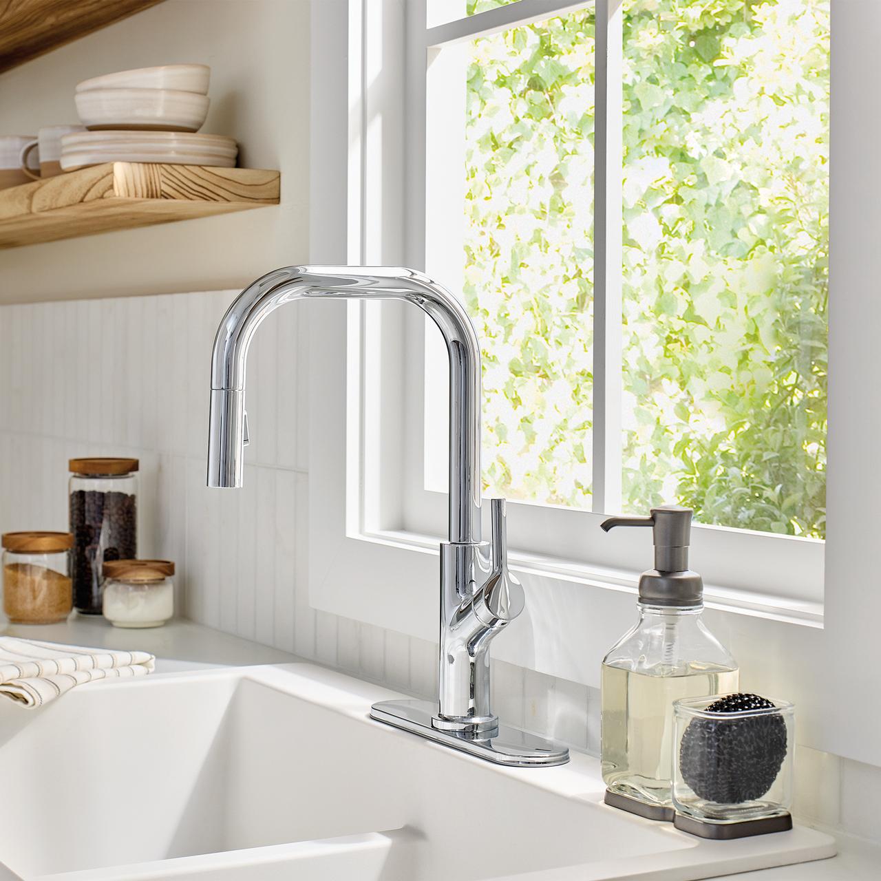 Better Homes & Gardens Chrome Pull-Down Kitchen Faucet photo 2