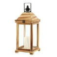 thumbnail image 4 of SAFAVIEH Elida Brown Wood Outdoor Candle Holder, 4 of 6