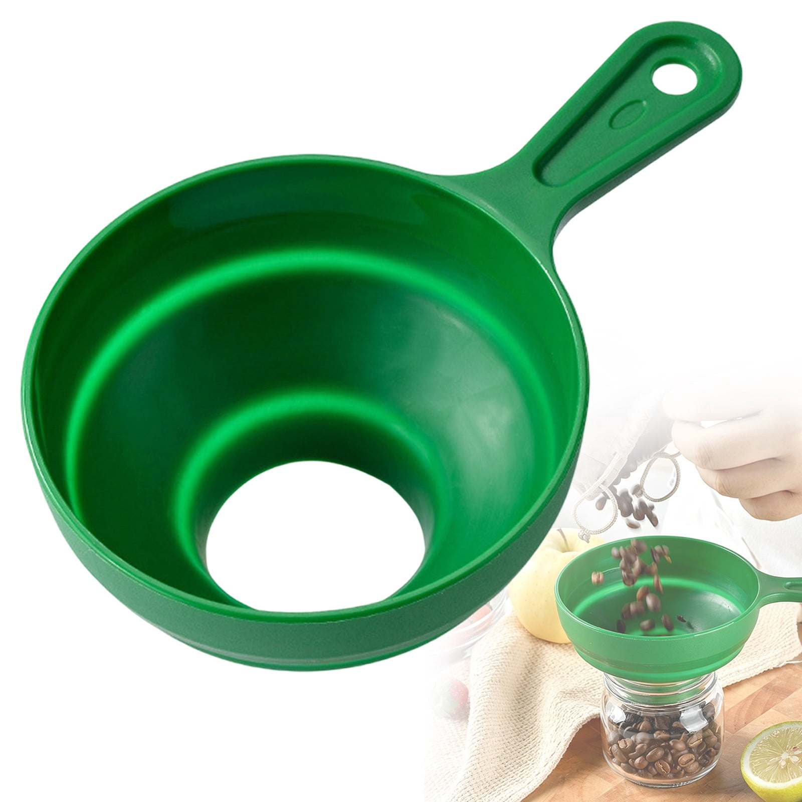Hyper Tough Plastic Lawn Garden Flex Reach Funnel Adjustable Quart