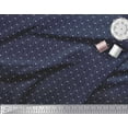 thumbnail image 2 of Soimoi Blue Cotton Jersey Fabric Dots & Star Print Fabric by the Yard 58 Inch Wide, 2 of 3