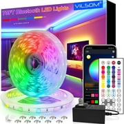 70FT LED Strip Lights, ViLSOM Bluetooth RGB LED Lights with App and Remote Control, Music Sync Color Changing LED Lights for Bedroom, Ceiling, Kitchen, Party, Home Decoration
