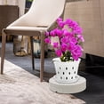 thumbnail image 2 of Shisuyan Plateau Mobile pour Pot de Fleurs avec Roulettes, Plateau Rond pour Pot de Fleurs avec Roues Cachées et Récupérateur d'Eau, Plateau de Jardinière Décoratif pour Plantes d'Intérieur, 2 of 9