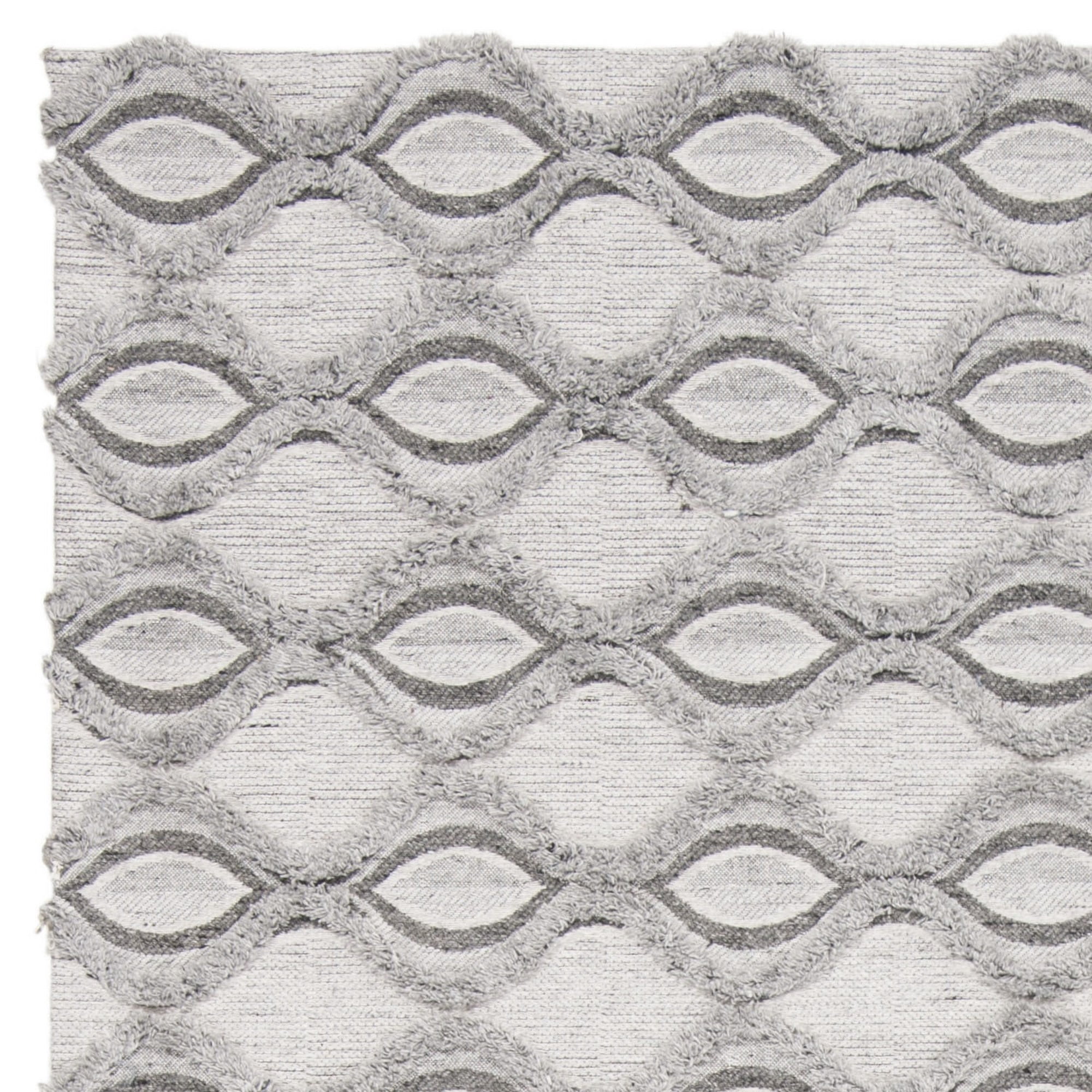 SAFAVIEH Marbella Melody Geometric Trellis Area Rug, Grey/Charcoal, 4' x 6'
