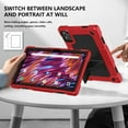 thumbnail image 2 of Hoibon For Digiland DL 1050 / Digiland S10 Tablet 10.1 inch MEIZE D115 KADYBE D115 Case&Shoulder Strap Kickstand Cover for ANTEMPER D106/TOOTON K110 K118/Relndoo YOBANSE T618 10.1" Tablet (RedBlack), 2 of 6