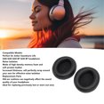 thumbnail image 4 of M Buder Almohadillas de Repuesto Profesionales para Auriculares Anker Soundcore Life Q30 Q35 BT Cuero Proteico Espuma Viscoelástica Negro 25.4 cm / 10 inches, 4 of 9