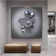 thumbnail image 4 of Matsuzay 3D amor corazón arte moderno decorativo Metal estatua arte lienzo pintura colgante de pared sin marco decoración de la Decoración del hogar No.2, 4 of 6