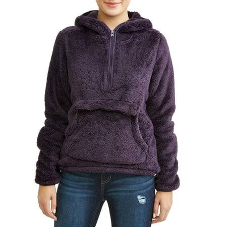 - Climate Concepts Women's Fluffy Fleece Pullover Hoodie