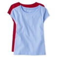 thumbnail image 1 of Camiseta The Children's Place Everday de manga corta para niñas, 1 of 3