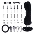 thumbnail image 3 of WEUVEB 1 Set Kayak Anchor Trolley System Black Nylon Plastic Metal for Boat Stabilization Marine Activities, 3 of 5