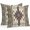 Brown, variant on Throw Pillow Covers 18x18 Inch Set of 2, Brown Southwest Waterproof Outdoor Pillow Covers, Ethnic Boho Tribal Vintage Geometric Decorative Cushion Pillowcases for Couch, Sofa, Bed, Garden, Patio