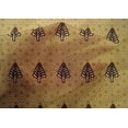 thumbnail image 4 of oneOone Cotton Silk Dark Mustard Fabric Tree & Geometric Block Craft Projects Decor Fabric Printed By The Yard 42 Inch Wide, 4 of 4