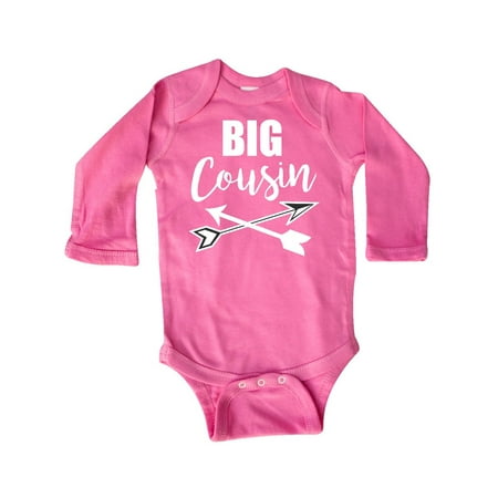 

Inktastic Big Cousin with Arrows Gift Baby Boy or Baby Girl Long Sleeve Bodysuit